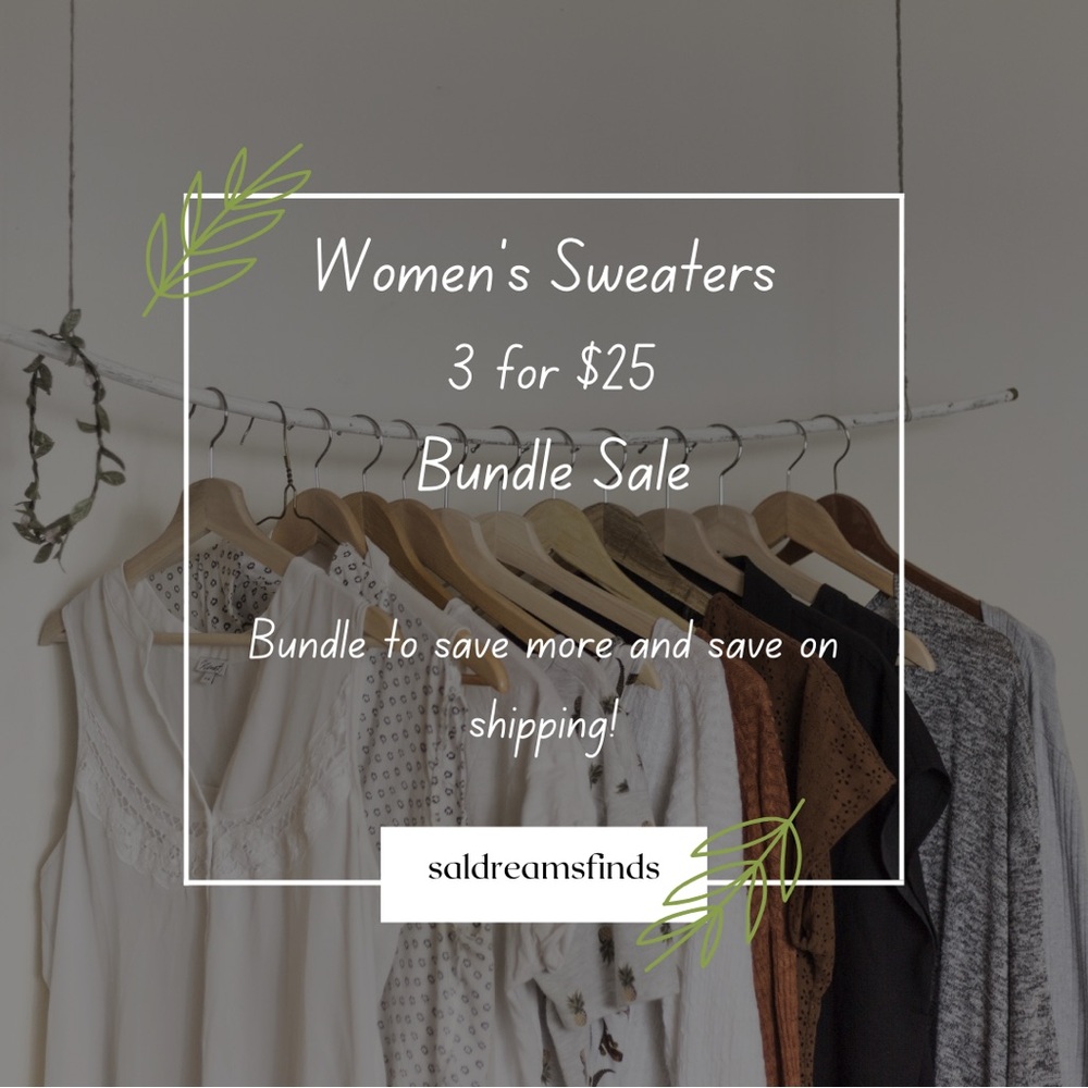 Women's Sweaters 3/$25 Bundle Sale